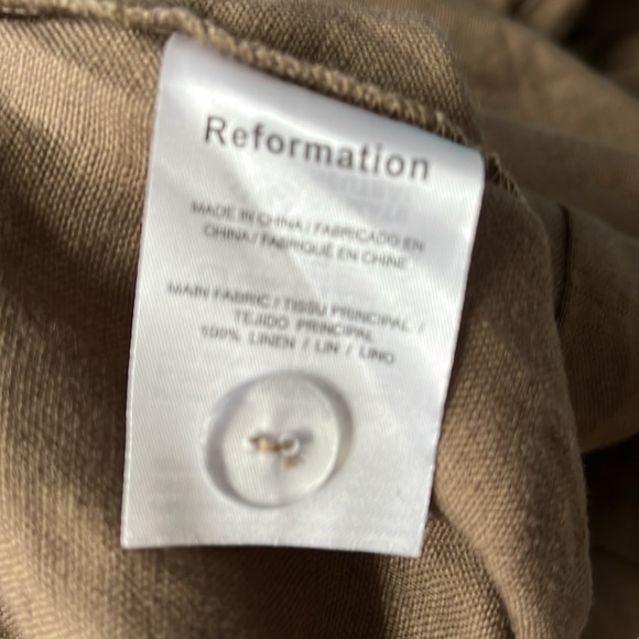 NWT | Reformation Autumn Linen Jumpsuit | Size 12 - Picture 6 of 8
